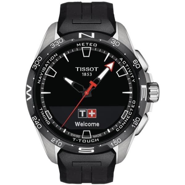 TISSOT　Tタッチコネクトソーラー　チタンベルト　替えラバーベルト付き