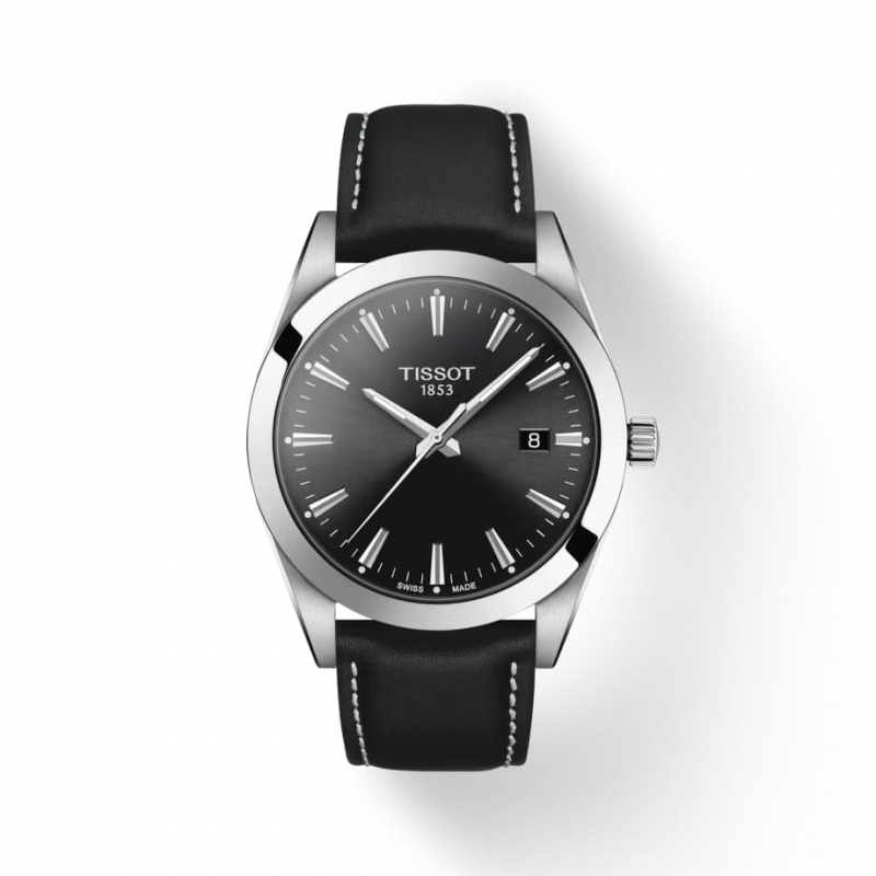 TISSOT(ティソ) Gentleman ジェントルマン クォーツ 腕時計 ブラック T127.410.16.051.00