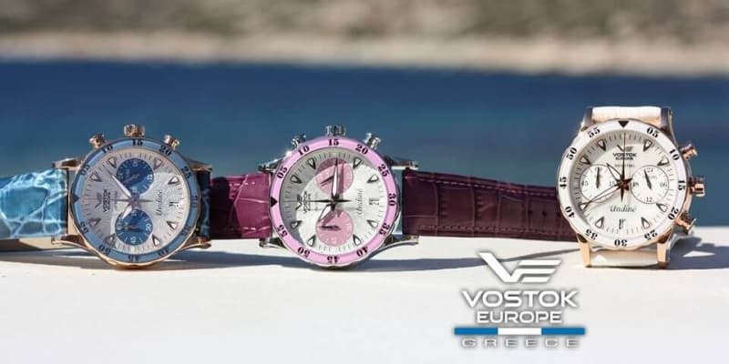 VOSTOK EUROPE(ボストーク ヨーロッパ) Undine ウンディーネ 39mm径レディースウォッチ ローズゴールドPVD 腕時計  VK64-515B568 | 時計通販 正美堂時計店