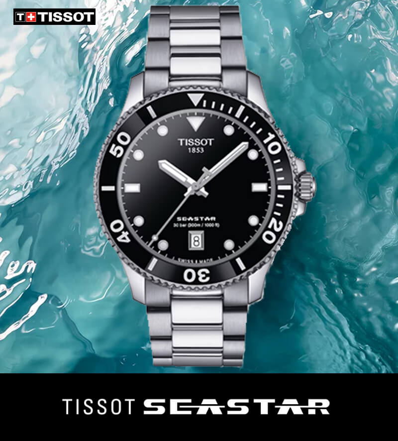 TISSOT(ティソ）Seastar 1000 (シースター1000) 40mm 腕時計 T120 ...