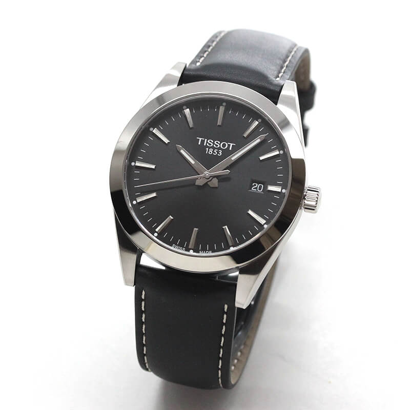 TISSOT(ティソ) Gentleman ジェントルマン クォーツ 腕時計 ブラック 