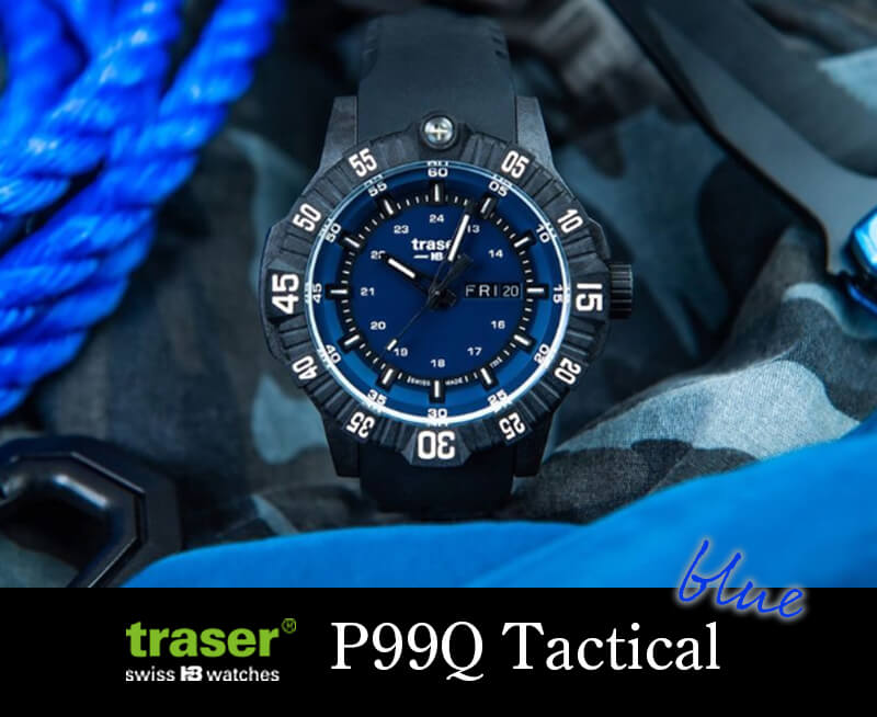 traser(トレーサー) P99 Q Tactical(タクティカル) 腕時計 ブルー 