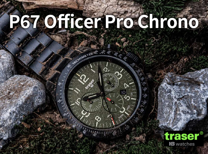 トレーサー traser クォーツ メンズウォッチ　P67 Officer Pro Chrono