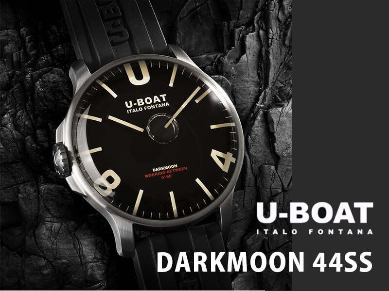 U-BOAT（ユーボート）ダークムーン（DARKMOON）44SS　8463r 腕時計 クォーツ オイルリキッド