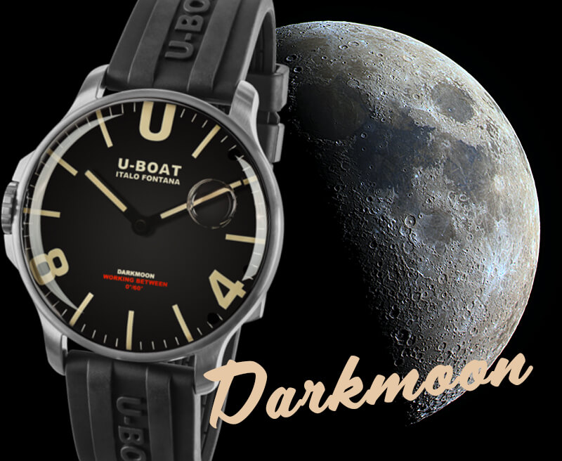 U-BOAT（ユーボート）ダークムーン（DARKMOON）44SS　8463r 腕時計 クォーツ オイルリキッド