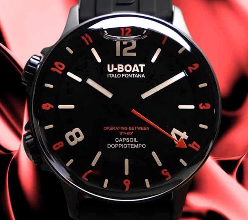 U-BOAT（ユーボート） CAPSOIL DOPPIOTEMPO カプソイル・ドッピオテンポ 腕時計 8839r  クォーツ オイルリキッド