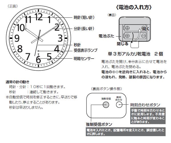 CITIZEN シチズン 電波掛け時計 スペイシーM462【8my462019】 35cm