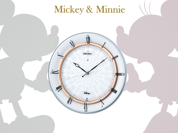 22人気の Seiko Mickey Minnie電波掛時計 Clock 掛時計 柱時計 Labelians Fr