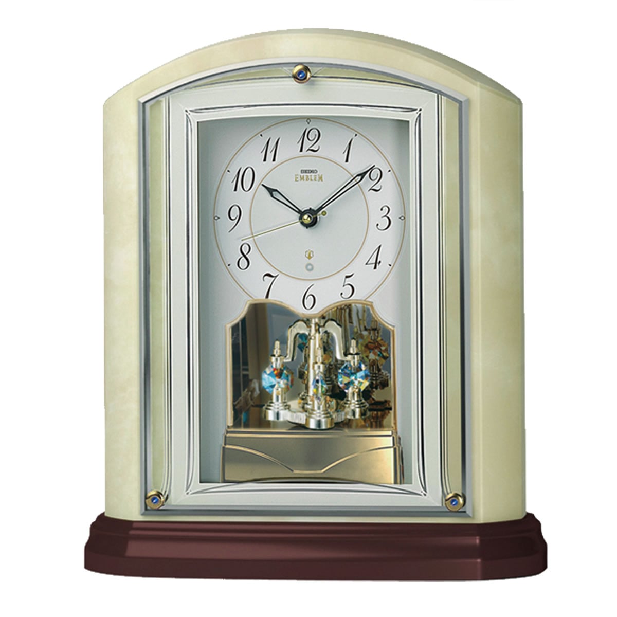 SEIKO EMBLEM（セイコー エムブレム）回転飾り付 電波置き時計