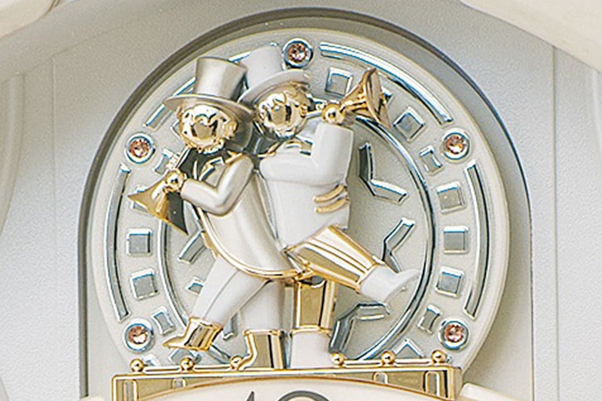 訳あり商品】SEIKO（セイコー） 電波からくり掛け時計 ウェーブ