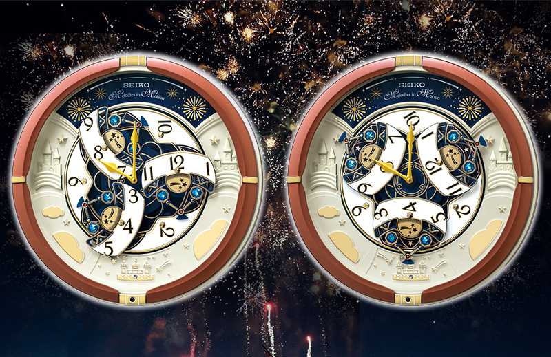 seiko セイコー　家庭用からくり時計販売30周年　re601b　アミュージングクロック　掛け　記念　贈り物　贈答品おすすめ　国内ブランド品　花火をイメージしたからくり　演出